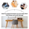 thumbnail image 3 of Raindrops 4Pcs Solid Wood Table Chair Feet Replacement Furniture Legs Coffee Table Feet, 3 of 8