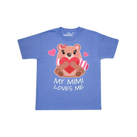My Mimi Loves me- bear and hearts Youth T-Shirt