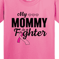 thumbnail image 4 of Inktastic Breast Cancer Awareness My Mommy is a Fighter Youth T-Shirt, 4 of 5