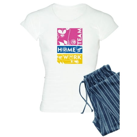 

CafePress - Power Rangers Team Home Work - Women s Light Pajamas