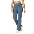 thumbnail image 5 of SUXIAN Girls Leggings Lined Solid Color Jogger Soft Casual Winter Warm Stretchy Trousers Toddler Pants Blue 7-8 Years, 5 of 7