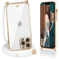 thumbnail image 2 of Apple iPhone 8 Case Long Chain Holder Shockproof Protective Plating Phone Case Ultra Hybrid for Apple iPhone 8 Heavy Duty Full Protection Slim Back Cover, 2 of 5