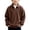 Brown, variant on Quarter Zip Sweatshirt Boys Girls Waffle Casual Loose Fashion Fall Winter Tops Lapel Long Sleeve Pullover (13Years, Army Green)