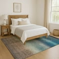 thumbnail image 7 of Addison Rugs Mayfield Premium Machine Washable Transitional Squares Blue Rectangle Rug, 9' x 12', 7 of 7