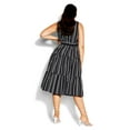 thumbnail image 2 of City Chic Women's Plus Size In Stripe Sleeveless Maxi Dress - Black, 2 of 4