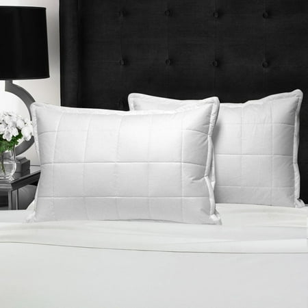 Hatzlocha.com Swiss Comforts Cotton Loft Quilted Down Alternative Pillow (Set of 2) -