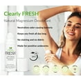 thumbnail image 2 of Clearly FRESH Natural Magnesium Roll On Deodorant | 24 hour Mineral Protection for Sensitive Skin with Aloe Vera | Without Aluminum, Parabens, Alcohol or Baking Soda | Geranium Sage, 2 of 6