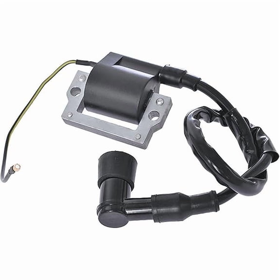 Ignition Coil Replacement Compatible with Yamaha Golf Cart G1 1978–1987, Black Housing, Stable Spark Support for Cart Operation and Maintenance