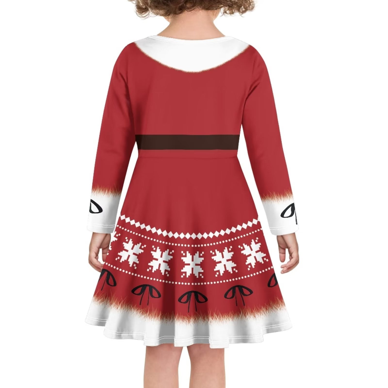 christmas skater dress No Boundaries Santa Claus Skater Dress, Women's