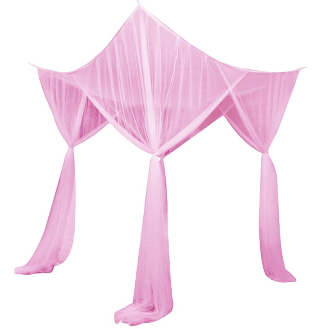 Sunloudy Mosquito Canopy Net Large Size 4 Corner Post Canopy Netting European Home Bedroom Decoration