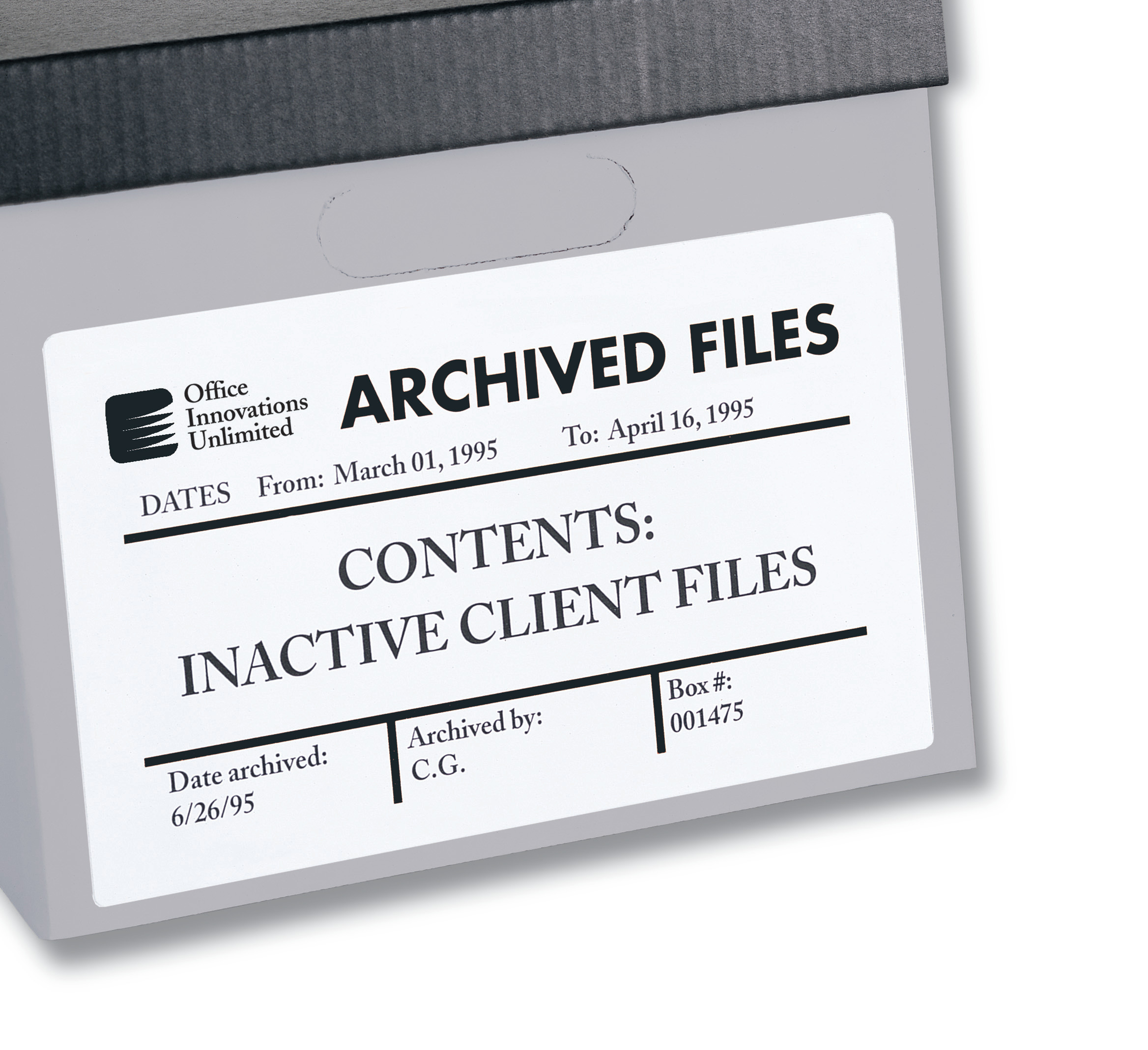 Avery Permanent Durable ID Labels, TrueBlock, 5" x 8-1/8", Matte White, 100 Labels (6579)