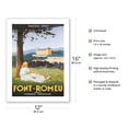 thumbnail image 2 of Odeillo (Font-Romeu) - Pyrénées-Orientales - Le Grand Hotel France - Vintage Travel Poster by Vincent Guerra c.1934 - Bamboo Fine Art 290gsm Paper (Unframed) 12x16in, 2 of 4