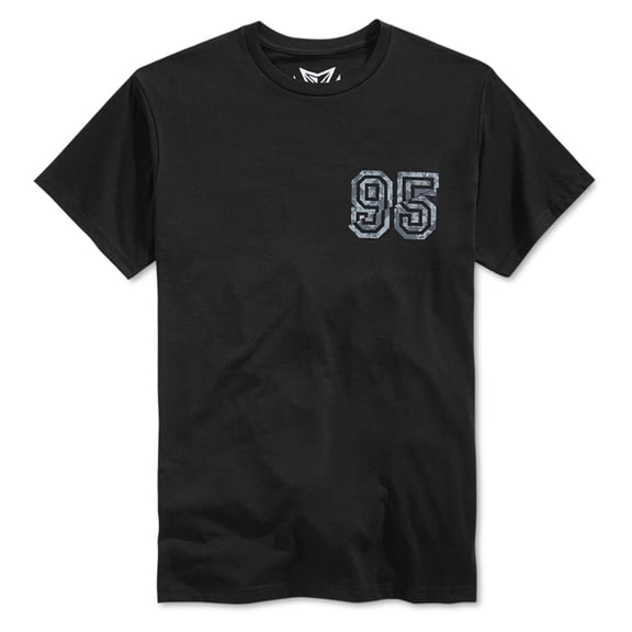 Univibe Mens Victory Graphic T-Shirt, Black, Large