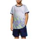 thumbnail image 1 of Odeerbi Conjunto de Entrenamiento de Fútbol Seco Rápido Para Chicos Y Niñas Pantalones Cortos de Camiseta Con Impresión Geométrica de Gradiente Conjunto Atlético Para 4-12 Años, 1 of 6
