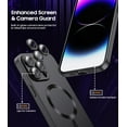 thumbnail image 3 of PYYAN-Magnetic for iPhone 14 Pro Max Case [Compatible with MagSafe][Built-in Camera Lens Protector] Slim Soft TPU Bumper Shockproof Metallic Luster Phone Case (Black), 3 of 4