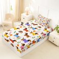 thumbnail image 4 of Homewish Dachshund Dog Hedgehog Twin Sheets,Spring Flower Leaf Bedding,Cream,3 Pieces,1 Fitted Sheet and 1 Pillowcase, 4 of 6