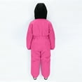 thumbnail image 6 of SERTG Kids One-Piece Ski Suit Set Waterproof Windproof Thermal Insulated Winter Snow Play Fleece-Lined Warm Outdoor Snowsuit Coat and Jumpsuit Set(Pink,3-4 Years), 6 of 8