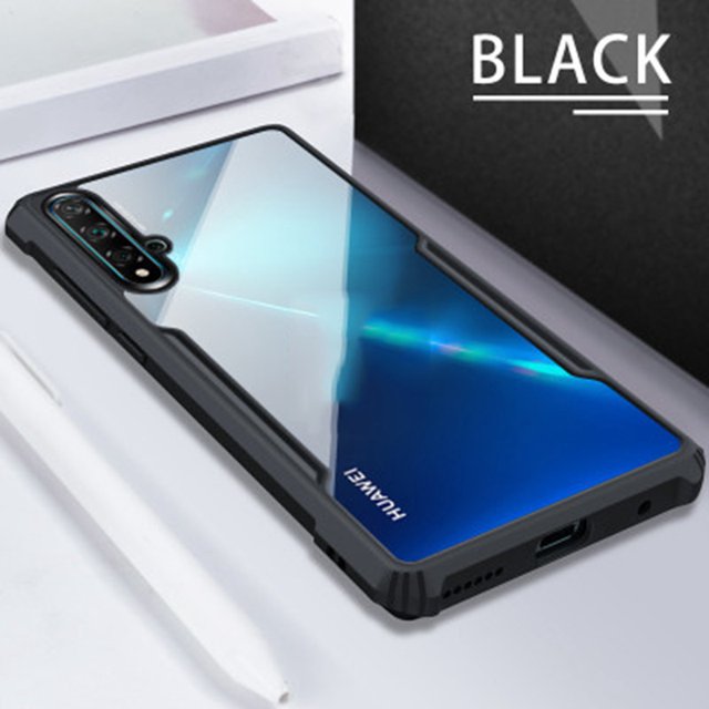 Carcasa De Teléfono A Prueba De Golpes Para Huawei Nove 4e 5T 7i P40 P30 Lite Pro Plus Y9s Honor 20 Funda Protectora Airbag Parachoques Cubierta Transparente Nova 5T Fundas