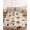 Light Beige Dark Brown, variant on Full Size Fitted Sheet Set - Western Cowboy 3 Piece Bedding Sets 16" Deep Pocket Fitted Sheet with 2 Pillowcases Country Vintage Art Boots Desert Brushed Microfiber Hotel Luxury Bed Sheets