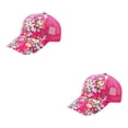 thumbnail image 1 of Maytalsory 1/2/3/5 Comfortable Ball Cap For Women - Fashionable With Sun Protection Universal Size rose red 2PCS, 1 of 6