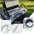 thumbnail image 5 of Golf Cart Seat Covers for 2 Seater, Navy White Soft Microfiber Cart Seat Towel Blanket, Marble Modern Artwork Absorbent Breathable Non Slip Bench Seats Protector for Golf Course 51"x31", 5 of 9