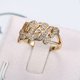 thumbnail image 4 of UPGRATOR 2Ud Anillo Femenino De Cobre Dorado Con Zirconia En Para Eventos Y Uso Cotidiano, 4 of 6