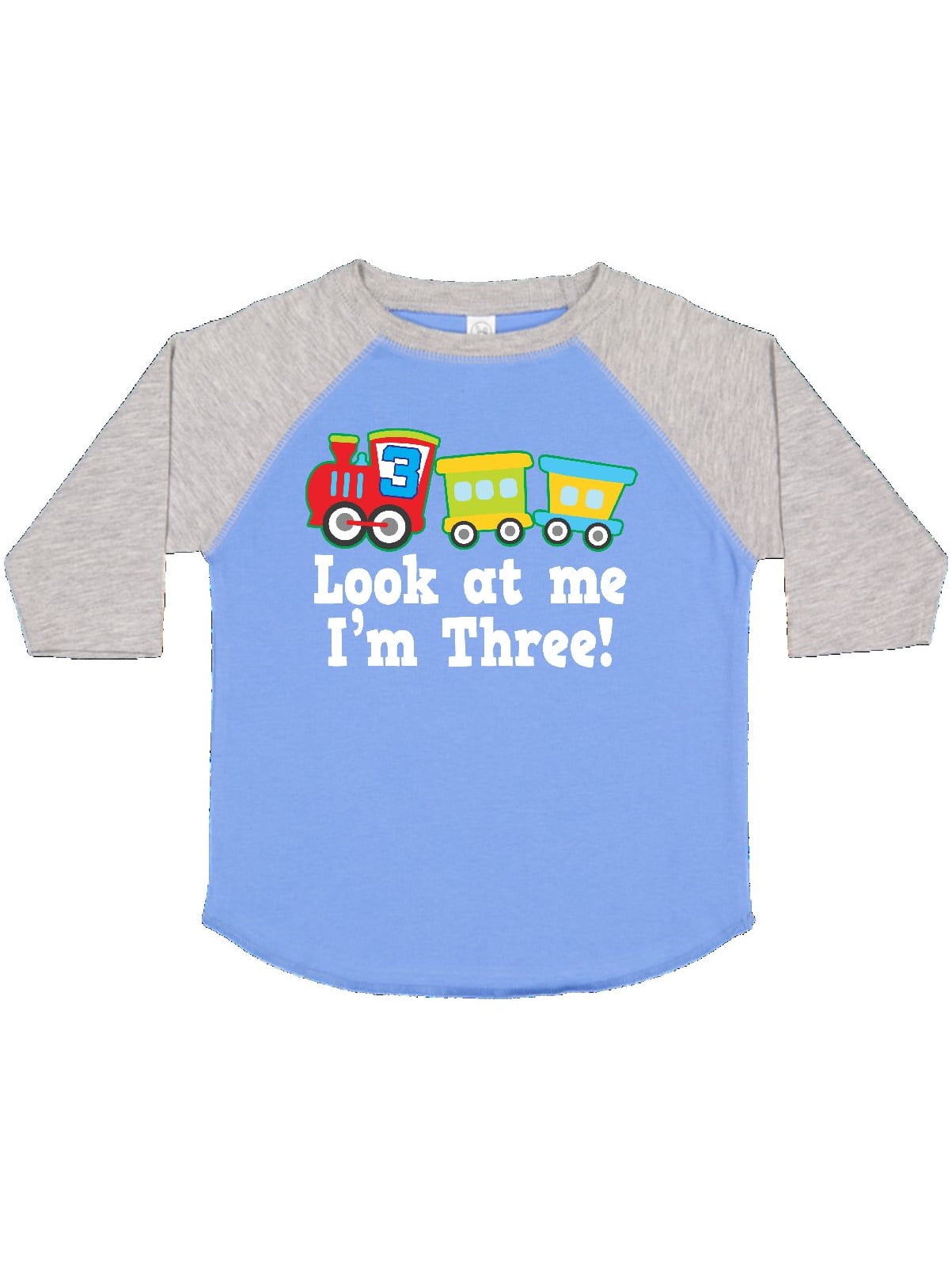 Inktastic 3rd Birthday Train Outfit Toddler T-Shirt 3 Three Look At Me Im Boys 