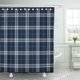 thumbnail image 1 of ABPHQTO Azul invierno tejido a cuadros patrón de lana Argyle negro a cuadros diamante geométrico cortina de ducha cortina de baño 165x180 cm ABPHQTO PKNMT66x72Shower-12447, 1 of 2