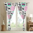 thumbnail image 4 of Milk Cow Print Curtains & Drapes,Pink Farmhouse Tractors Construction Truck 30%-50% Blackout Curtains,Rustic Farm Animal Window Curtains, 4 of 6