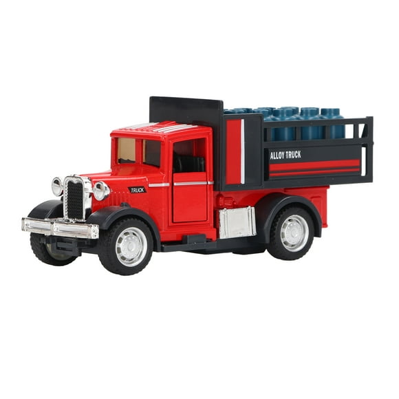 Camion Jouet, Camion de Transport Jouet Échelle 1:32 Rétro Intéressant pour les Amateurs de Voitures Baril, Boue, Sable, Gaz