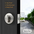 thumbnail image 4 of (2 Pack) Keyed Alike Single Cylinder Deadbolts Brushed Nickel (Combo Packs),, 4 of 5
