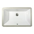 thumbnail image 3 of Nantucket Sinks UM-19x11-W White Undermount Ceramic Rectangle Vanity Sink, 3 of 4