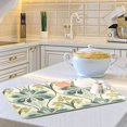 thumbnail image 6 of Yayeee Dish Drying Mat for Kitchen Counter 18"x24" Microfiber Absorbent Pad, Beige Floral Pattern, 6 of 7