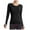 #0002-Black, variant on Ailaofu Women's Turtleneck Long Sleeve Shirts Fall Fashion Basic Thermal Underwear Tops Winter Clothes 2025