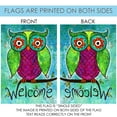 thumbnail image 5 of Toland Home Garden Rainbow Owl Bird Welcome Flag Double Sided 12x18 Inch, 5 of 5