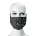 thumbnail image 1 of Mascarilla facial de piel sintética para Halloween Party Punk con filtros, 1 of 4
