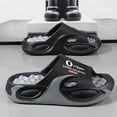 thumbnail image 5 of Rokment Women's Men's Cushioned Thick Sole Slides Acupressure Massage Slippers Non Slip Quick Drying Bathroom Sandals for Plantar Fasciitis Grey Size 9, 5 of 5