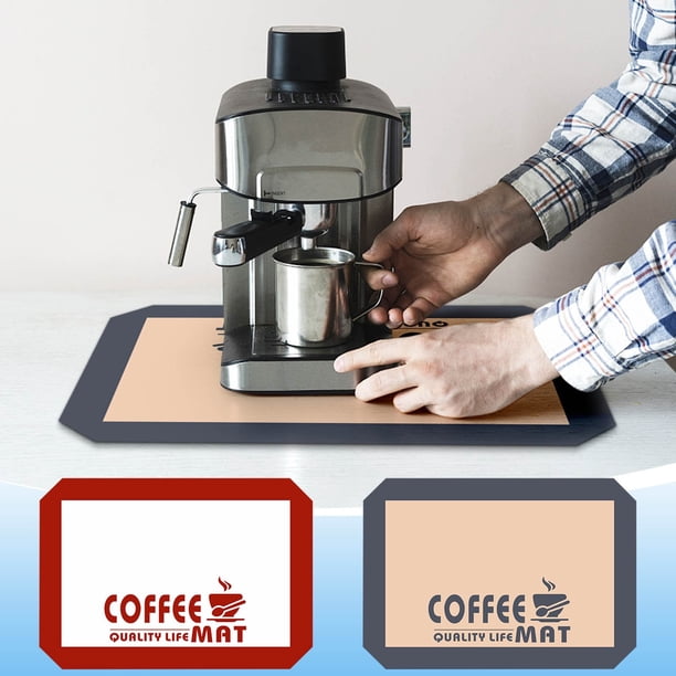 Fiudx Tapete para Café, Antimanchas y de Secado Rápido, con Base de Goma Absorbente, Accesorio para Cafetera, Fácil de Limpiar, Multiusos, para Cocina y Baño, 40 X 30 Cm.