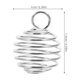thumbnail image 5 of GOOHOCHY 40 dijes para bisutería: dijes colgantes de bola de resorte de 15 mm para bisutería - Diseño redondo hueco y ligero con anillos conectores, 5 of 8