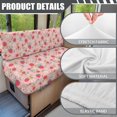 thumbnail image 6 of HELLHERO Stretch Rv Dinette Cushion Covers with Strawberry Floral, 2 Piece Polyester Covers Fit for Camper Dinette Booth Seats and Sofa, 6 of 9
