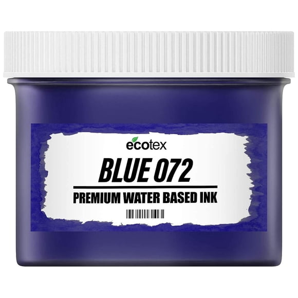 Tinta base agua Ecotex Blue 072 de Screen Print Direct, 473 ml