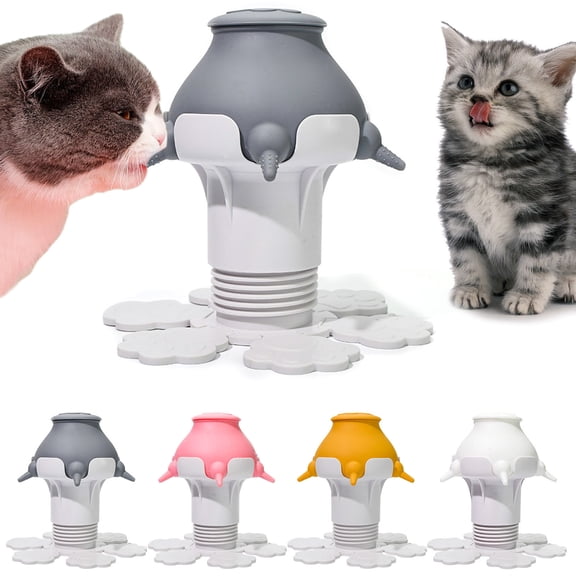 Puppy Nursing Bottle with Suction Cup Base, Slow Flow Nipple for born Kittens and Puppies, Easy Clean Pet Feeding Supplies for Multiple Litters, Home Use and Pet Care