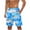 Sky Blue, variant on ZCFZJW Tropical Swim Trunks for Men Lightweight Casual Beach Hawaiian Short Pants Drawstring Elastic Waist Surfing Board Shorts with Pockets Navy XXXL