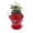 Red2, variant on Strawberry Planter Pot Tower, Terracotta Stoneware, Embossed Design, Vertical Gardening for Succulents Orchids Hen Chicks, Outdoor Balcony Decorative
