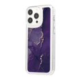 thumbnail image 2 of SaniMore Case for iPhone 14 Pro Max, Shockproof Ant-fall TPU Backplane Marble Stylish Pattern for Girls Women No-Yellowing Slim Lightweight for iPhone 14 Pro Max, Darkpurple, 2 of 11