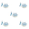 thumbnail image 2 of Destyer Rabbit Vest Harness Leash Set Clothes Animal Ferret Soft Pet Costume Small Blue M 5Set, 2 of 6
