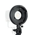 thumbnail image 1 of Camera Flash Bracket, 180 Degree Tilt Camera Flash Mount Adapter Aluminum Alloy 0.65 Inch Connector Umbrella Socket  for Softbox, 1 of 7