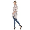 thumbnail image 6 of White Mark Women's Missy and Plus Size Plaid Printed Light-Weight Tunic Top, 6 of 10