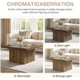 thumbnail image 4 of Table Basse Carrée, Table Basse en Bois Manufacturé de 31,5 Pouces, 4 of 5