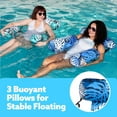 thumbnail image 2 of Joyfy 2 Packs Pool Floats Chairs Adult,Inflatable Floating Lounge Chairs,Blow up Pool Noodles for Adult Heavy Duty,Floating Chair for Party Summer Water Beach Lake Fun, 2 of 6